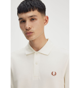 Fred Perry Polo tinta unita M6000 bianco sporco