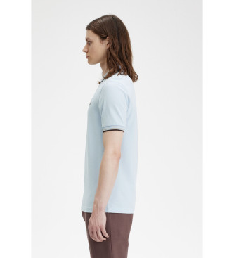 Fred Perry Blauw poloshirt met bies