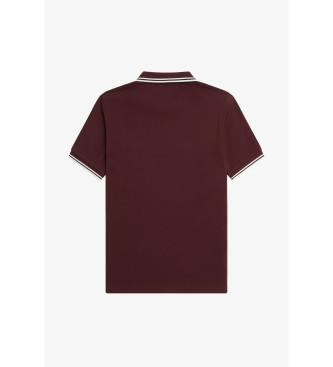 Fred Perry Maroon piped polo shirt