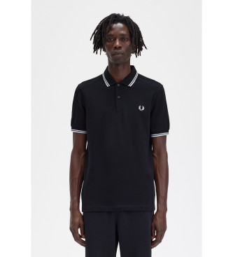 Fred Perry Poloshirt med sort piping
