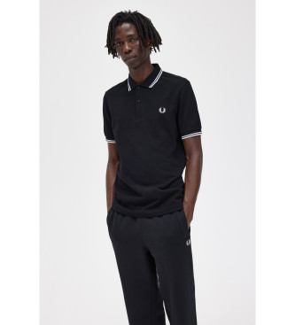 Fred Perry Poloshirt med sort piping