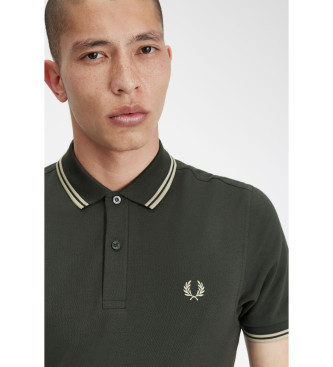 Fred Perry Green piped polo shirt
