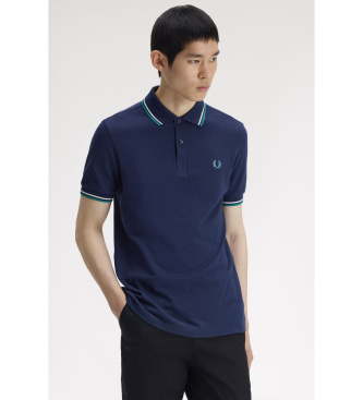 Fred Perry Polo Twin Tipped azul