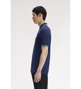 Fred Perry Polo Twin Tipped azul