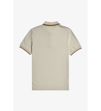 Fred Perry Polo met dubbele punt beige