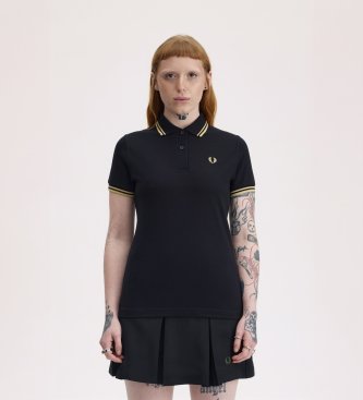 Fred Perry Polo Twin Tipped England preto