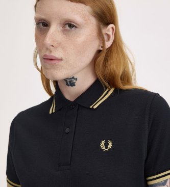 Fred Perry Polo Twin Tipped England preto