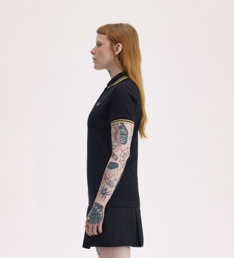 Fred Perry Polo Twin Tipped England preto