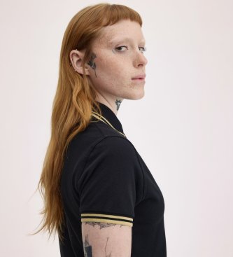 Fred Perry Polo Twin Tipped England preto