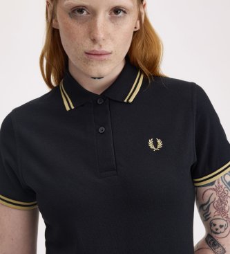 Fred Perry Polo Twin Tipped England preto