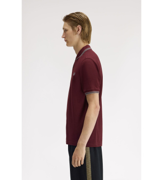 Fred Perry Polo Twin Tipped granate