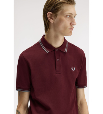 Fred Perry Polo Twin Tipped granate