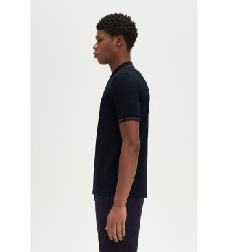 Fred Perry Polo met dubbele punt marine