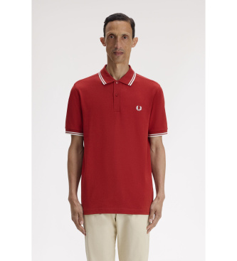 Fred Perry Polo Twin Tipped rojo