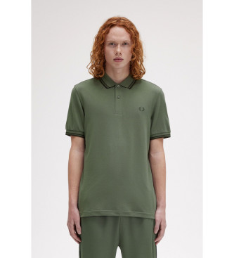 Fred Perry Polo verde con doppia riga