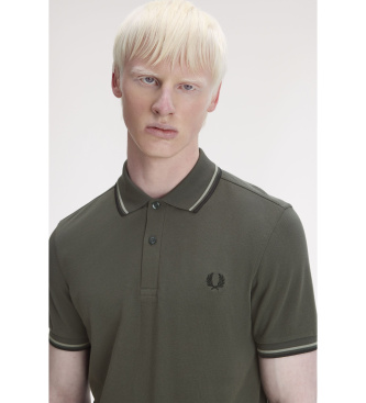 Fred Perry Polo Twin Tipped verde