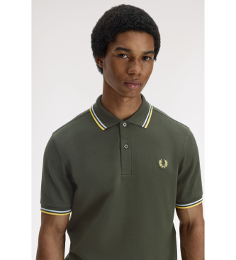 Fred Perry Polo Twin Tipped verde