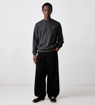 Fred Perry Moletom básico cinza