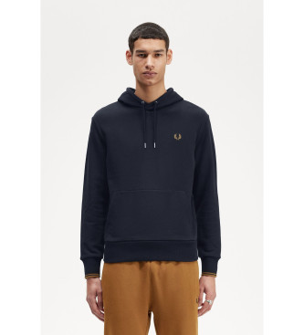 Fred Perry Hooded sweatshirt met marine bies