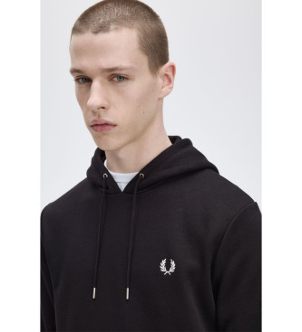 Fred Perry Sweatshirt mit Kapuze und schwarzer Paspel