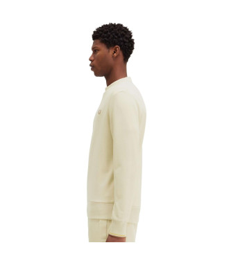 Fred Perry Beige sweater met ronde hals