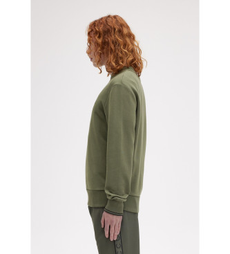 Fred Perry Grn sweatshirt med rund halsringning