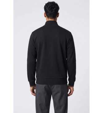 Fred Perry Sweat à demi-zip noir