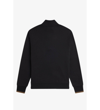 Fred Perry Sweat à demi-zip noir