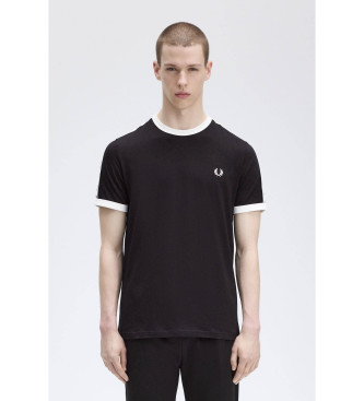 Fred Perry Czarna koszulka Raped Ringer