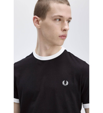 Fred Perry Czarna koszulka Raped Ringer