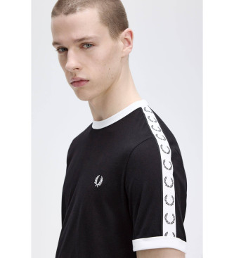 Fred Perry Czarna koszulka Raped Ringer
