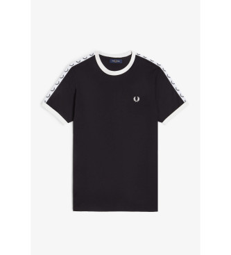 Fred Perry Czarna koszulka Raped Ringer