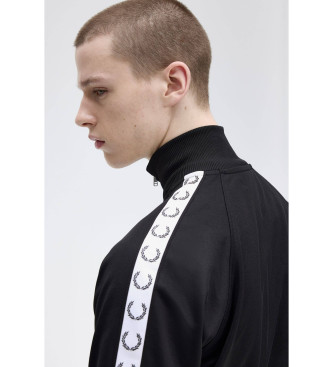 Fred Perry Taped Track Jacket svart