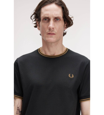Fred Perry T-shirt Twin Tipped czarny