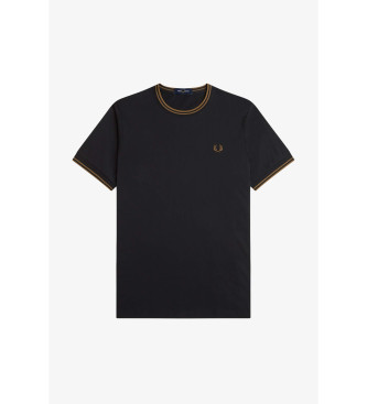 Fred Perry T-shirt Twin Tipped czarny