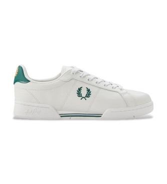 Fred Perry Sneakers i lder B722 hvid