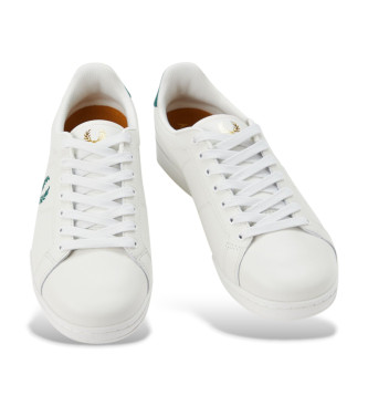 Fred Perry Sneakers i lder B722 hvid