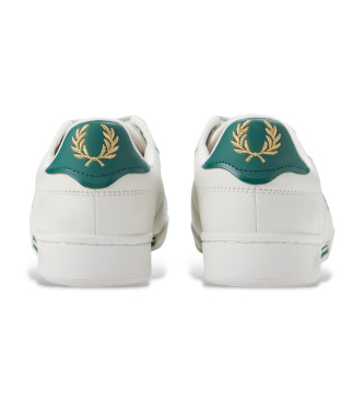 Fred Perry Sneakers i lder B722 hvid