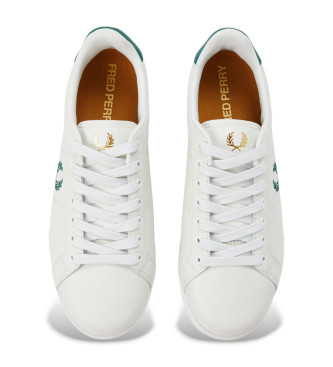 Fred Perry Sneakers i lder B722 hvid