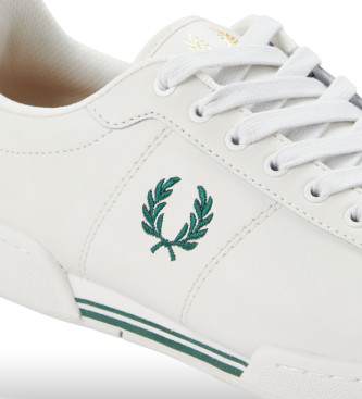 Fred Perry Sneakers i lder B722 hvid