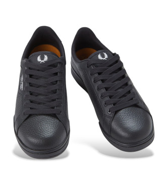 Fred Perry Sneakers in pelle nera B722