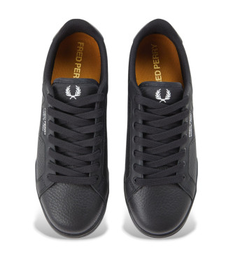 Fred Perry Sneakers in pelle nera B722
