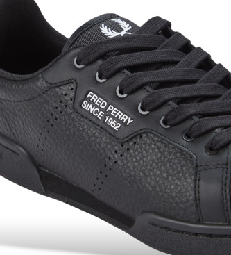 Fred Perry Sneakers in pelle nera B722