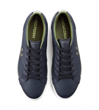 Fred Perry Baseline Perforated navy leather sneakers