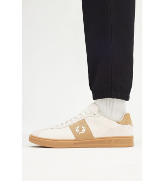 Fred Perry Leren schoenen B4 wit