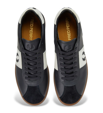 Fred Perry Leren schoenen B4 zwart