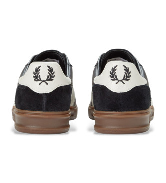 Fred Perry Leren schoenen B4 zwart