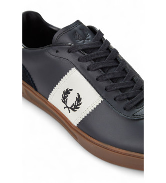 Fred Perry Leren schoenen B4 zwart