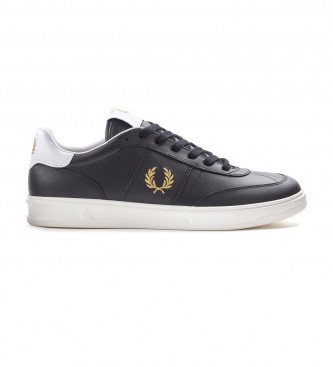 Fred Perry Sneakers B400 in pelle nera