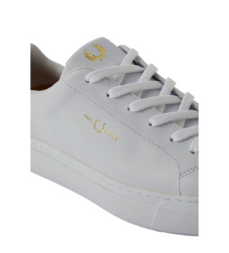 Fred Perry Leder Turnschuhe B71 wei